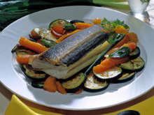 Filet de daurade et légumes