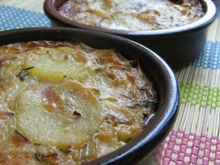 Gratin de pommes de terre au Roquefort