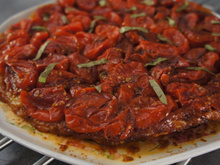 Tatin aux tomates cerises