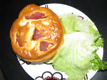 Cake chèvre et jambon cru