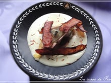 Endives au four et sa crème au roquefort