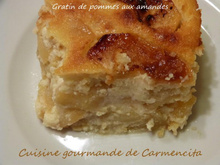 Gratin de pommes aux amandes facile