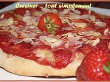 Pizza Fraises - Amandes