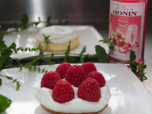 Tarte framboise-rose