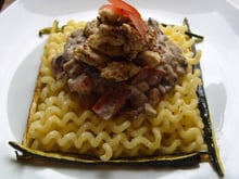 Terrasse de fusili lunghi à la volaille