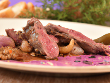 Magret de canard aux griottes maison