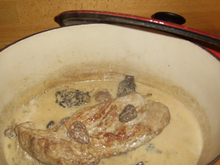 Filet mignon de veau aux morilles
