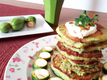 Pancakes de courgettes et brousse