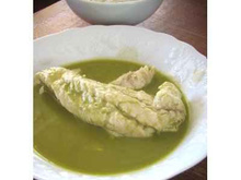 Filets de truite à la crème de matcha