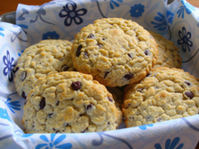 Cookie aux pépites de chocolat et flocons d'avoine