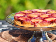 Gâteau renversé aux quetsches
