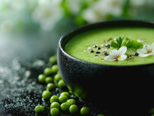 Velouté de petits pois au thermomix