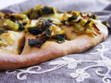 Fougasse aux poireaux