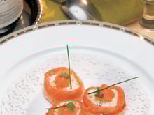 Canapés de saumon à la Chavignolaise