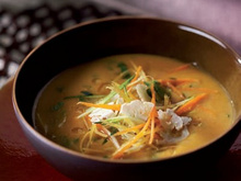 Soupe aux légumes croquants