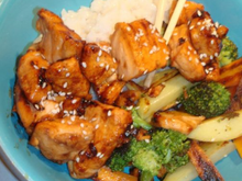 Saumon façon yakitori