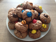 Cookies chocolat m&ms