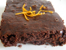 Fondant au chocolat et à l'orange confite
