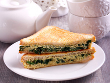 Croque-monsieur épinards & Philadelphia