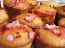 Muffins aux pralines roses rapides