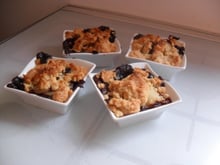 Crumble poire et chocolat maison