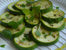 Courgettes à la menthe