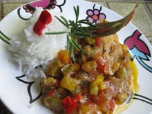 Poulet basquaise aromatique