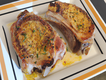 Côtes de porc gratinées
