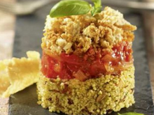 Crumble extra de tomates, parmesan et céréales Méditerranéennes