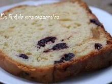 Cake aux cerises séchées et calissons