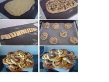 Brioche roulée aux pépites de chocolat