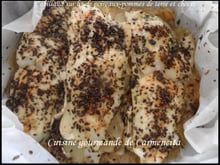 Cabillaud sur un lit de poireaux-pommes de terre et chèvre