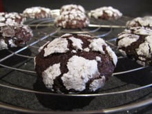 Biscuits craquelés au chocolat