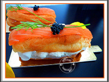 Éclair au saumon