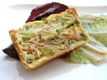 Pâté en croûte saumon courgettes