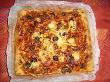 Pizza maison aux légumes