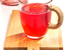 Cocktail doux amer martini et sirop d'agave