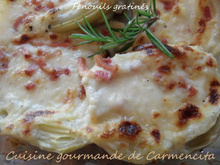 Fenouils gratinés aux petits lardons