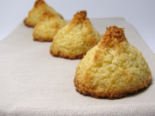 Recette sans gluten : Rochers noix de coco (congolais) au curry