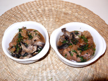 Cassolette de ris de veau aux champignons