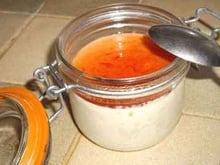 Panna cotta à la vanille et son coulis de fraises