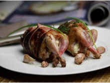 Cailles farcies au fromage de brebis