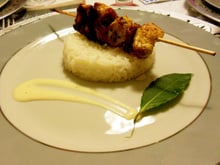 Brochettes au citron et huile d'olive