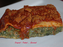 Lasagnes aux épinards sauce mascarpone