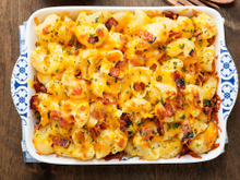 Gratin fondant de pâtes au maroilles