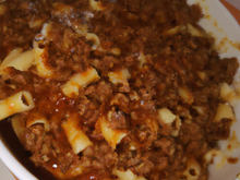 Mes pâtes à la bolognaise