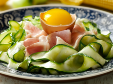 Tagliatelles de courgettes à la carbonara