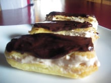 Mini éclairs salés foie gras-chocolat