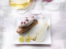 Foie gras rôti, poire et raisins Tartare® Cranberry & Poivre
