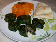 Petites bouchées, quinoa et épinards